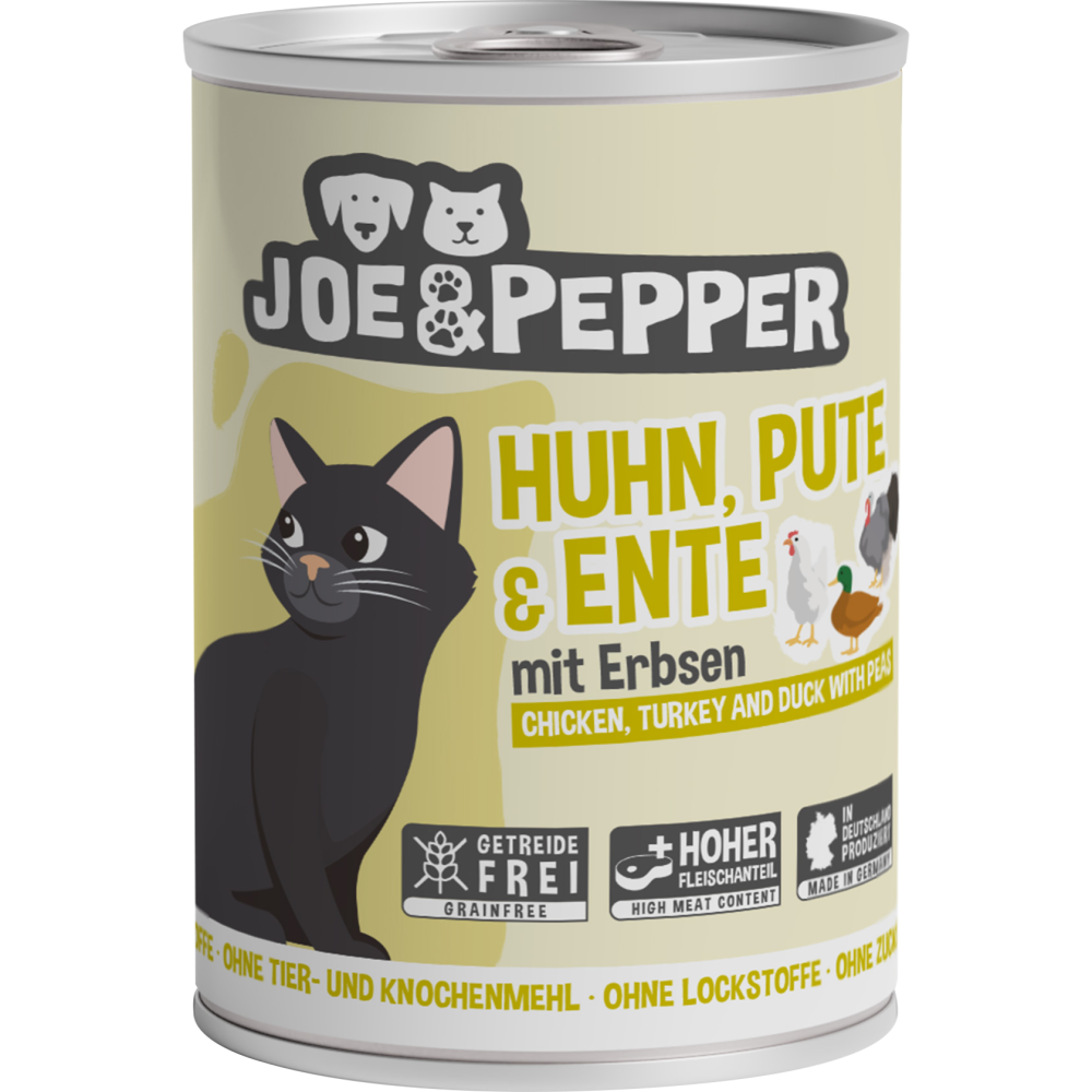 喬的晚餐 JOE&PEPPER 貓咪無穀主食罐/無肉粉/無穀/高含肉量/德國罐/貓主食/貓罐頭 200g/400g-細節圖5