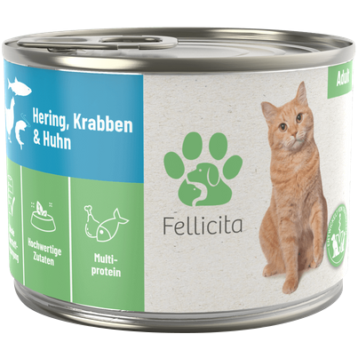 菲利希塔 Fellicita 貓咪無穀主食罐/無穀/新鮮食材/高含肉量/德國罐/貓咪罐頭/貓罐頭/貓主食 200g-細節圖4