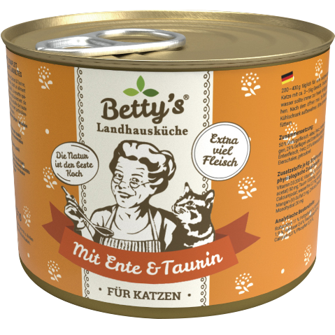 蓓蒂奶奶 Betty＇s 無榖主食罐/無榖/無人工添加/全齡貓/德國罐/貓主食/貓罐/貓罐頭 200g-細節圖6