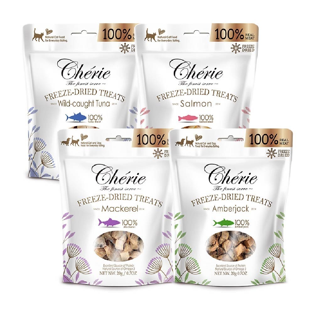 法麗 cherie 寵物零食 100%原肉凍乾 狗零食 貓零食 凍乾零食 獎勵零食-細節圖2