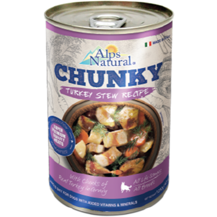 阿爾卑斯 ALPS Natural 狗罐頭 狗罐 全齡犬 肉塊 肉醬 燉肉 400g/415g-細節圖3