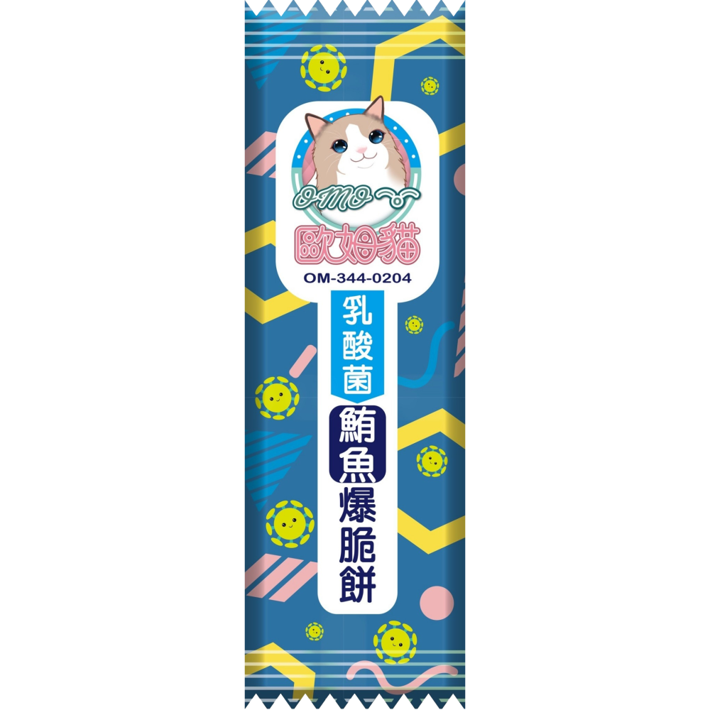 歐姆貓 OMO 寵物零食 乳酸菌爆脆餅 貓零食 獎勵零食 貓餅乾 添加乳酸菌 全齡貓 20g/80g(20g*4入)-細節圖8