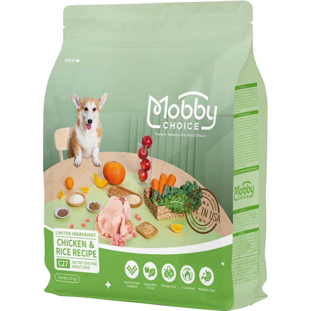 莫比自然食 Mobby 狗主食 狗飼料 莫比飼料 犬糧 成犬 幼犬 1.5kg/7.5kg-細節圖5