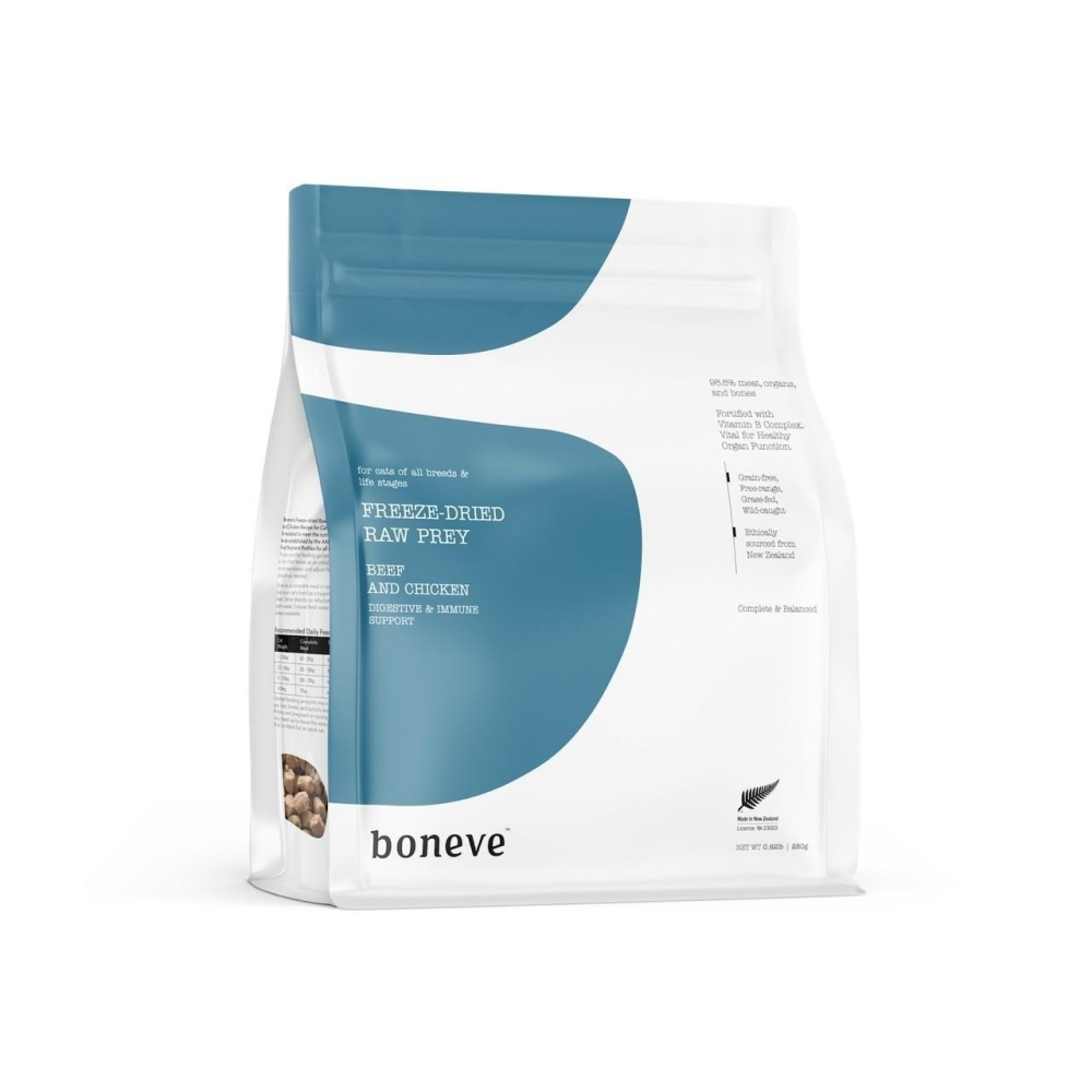 本牧 boneve 貓用 凍乾生食餐 無穀 生食餐 全齡貓 鮭魚油 貓咪主食 貓咪飼料 貓糧 80g 280g-細節圖2
