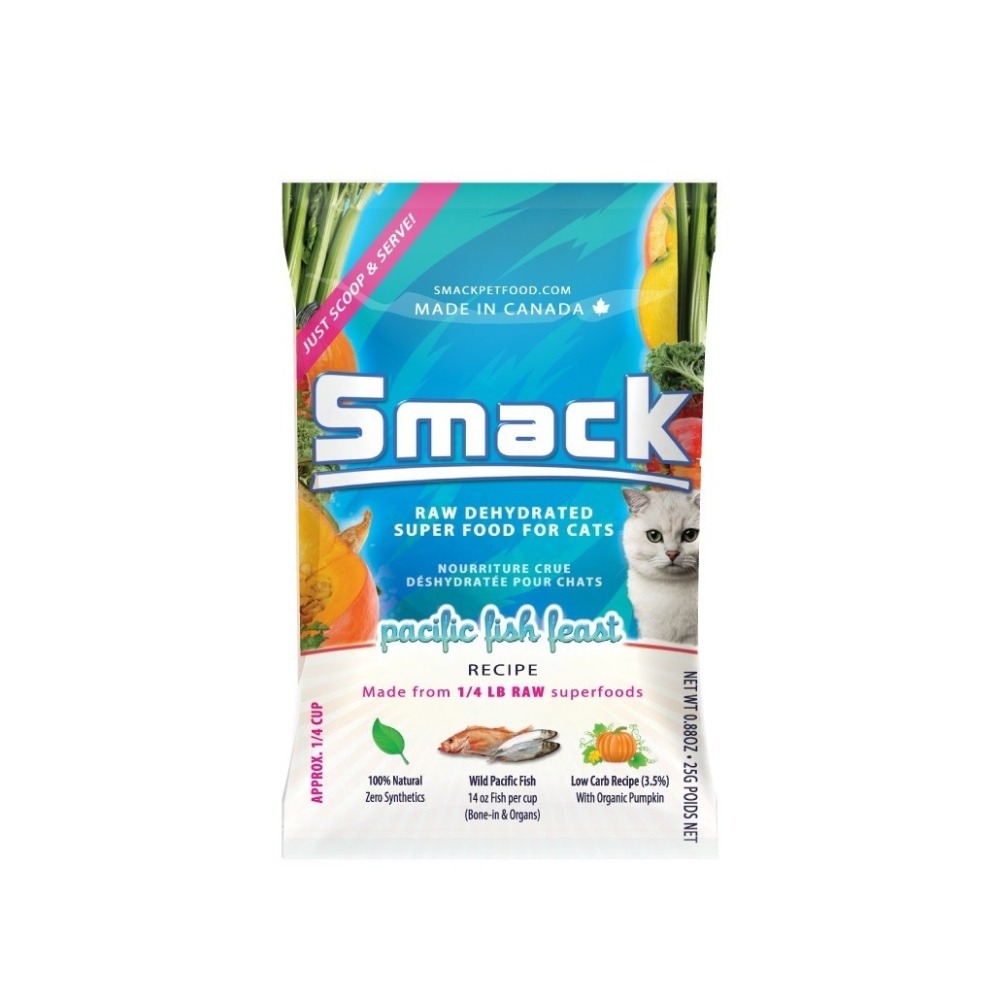 樂食客 smack 低溫風乾生肉貓糧 貓咪飼料貓主食 風乾 無穀 貓糧 隨手包 試吃包 嘗鮮包 25g-細節圖2