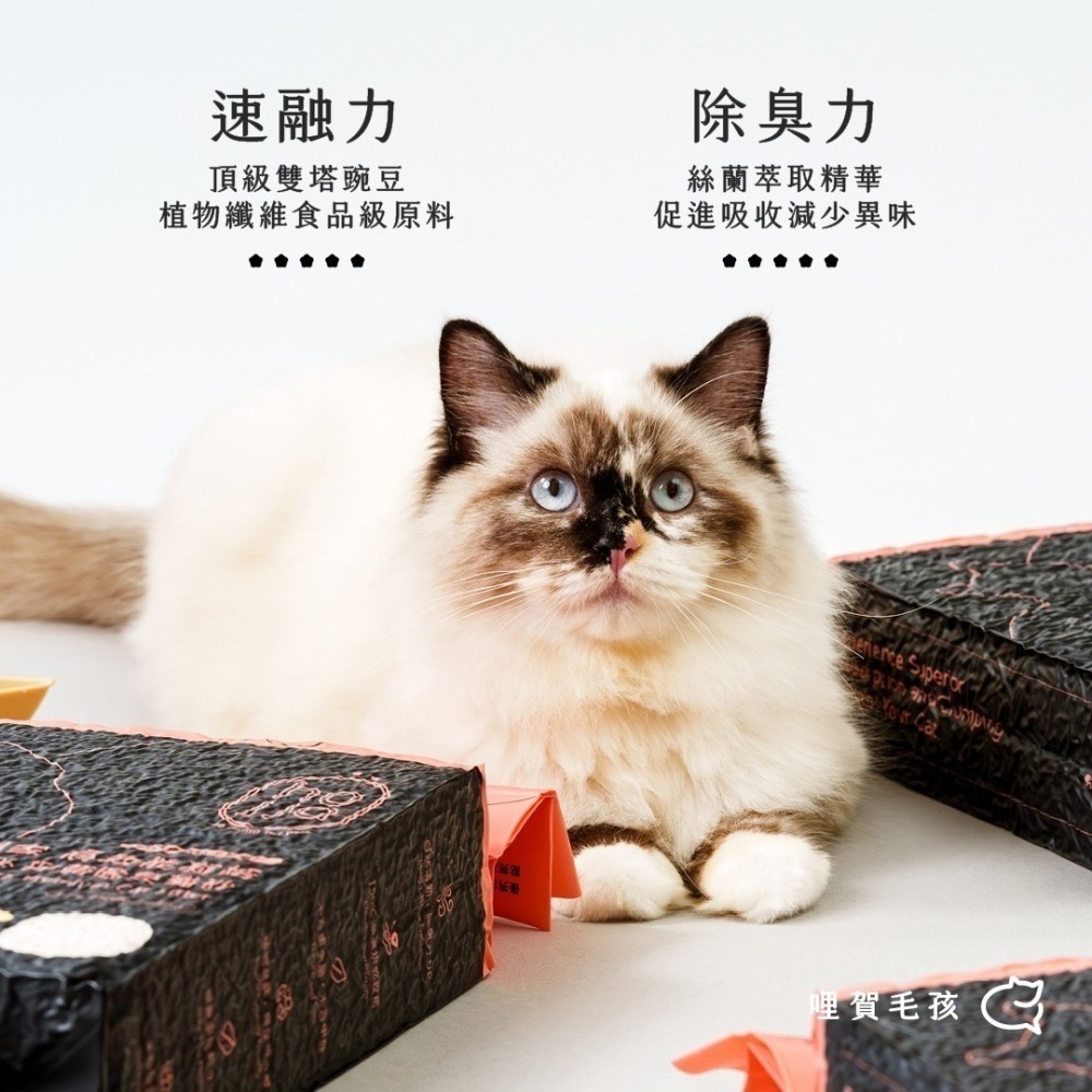 賀家 hojja 豆腐砂 碗豆纖維 米粒型 條形 低粉塵 可沖馬桶 貓砂-細節圖4