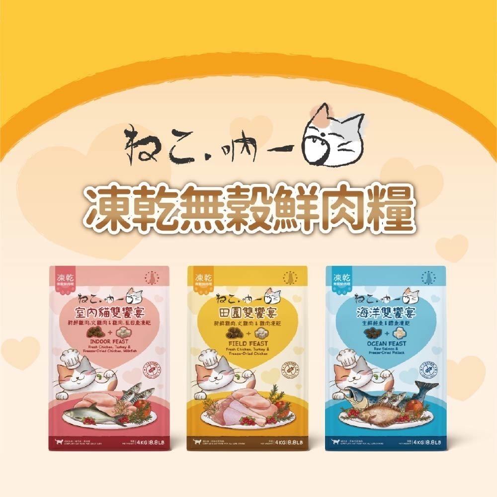 吶一口 貓咪飼料 無穀鮮肉糧 凍乾糧 貓咪主食 貓糧 無穀糧 貓飼料 小包裝 150g-細節圖4