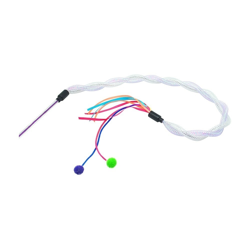 Amy carol 逗貓棒 彈力網 伸縮羽毛 貓咪逗貓棒 貓玩具 羽毛玩具 逗貓玩具-細節圖4