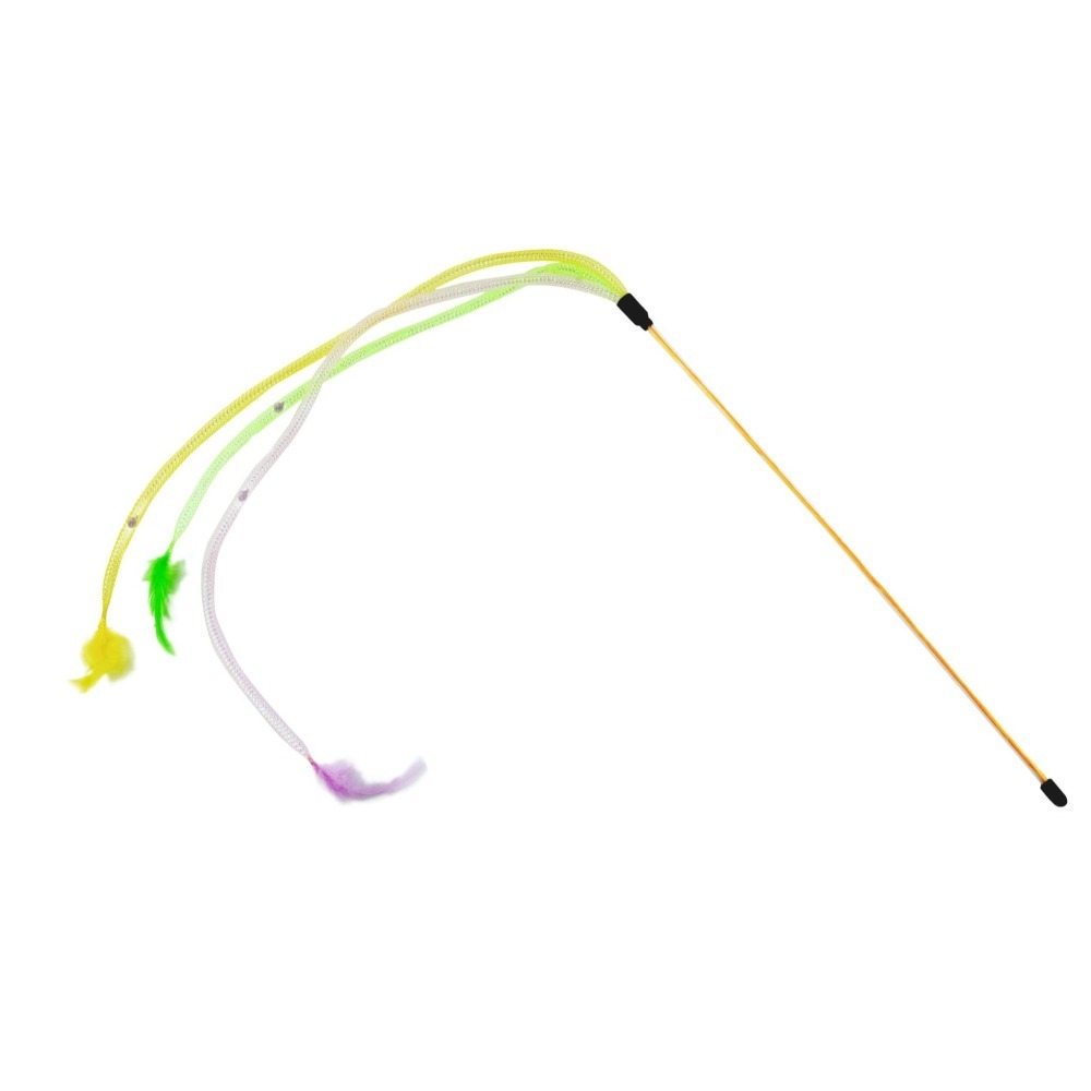 Amy carol 逗貓棒 彈力網 伸縮羽毛 貓咪逗貓棒 貓玩具 羽毛玩具 逗貓玩具-細節圖5