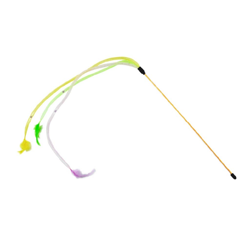 Amy carol 逗貓棒 彈力網 伸縮羽毛 貓咪逗貓棒 貓玩具 羽毛玩具 逗貓玩具-規格圖5