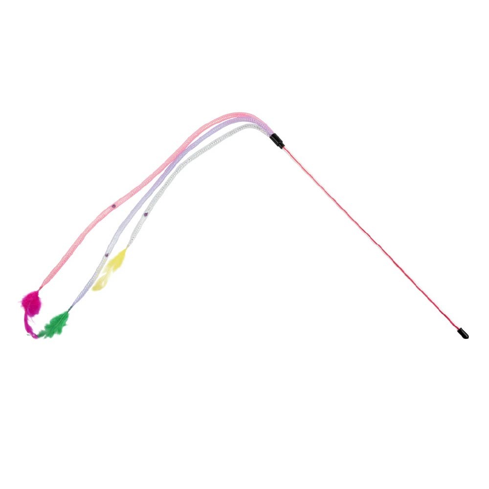 Amy carol 逗貓棒 彈力網 伸縮羽毛 貓咪逗貓棒 貓玩具 羽毛玩具 逗貓玩具-規格圖5