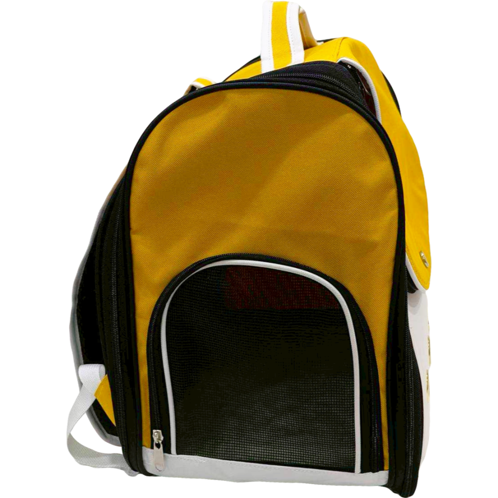 寵物後背包 清新檸檬寵物後背包 大空間 透氣寵物包 雙拉鍊 輕鬆背寵物包-細節圖4