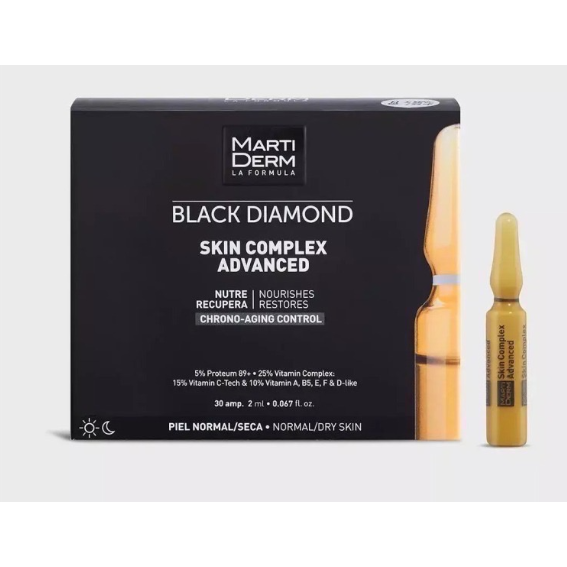 西班牙 Martiderm 瑪蒂德膚 Black Diamond 黑鑽安瓶 臻活煥顏精華 (30支裝) 夜間抗老-規格圖4