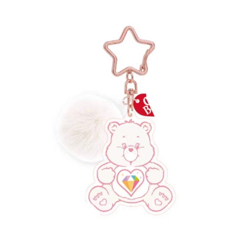 現貨💕Care Bears 毛球造型悠遊卡 彩虹熊愛心熊 Share Bear 生日熊 可愛掛飾 悠遊卡 交通卡-規格圖3