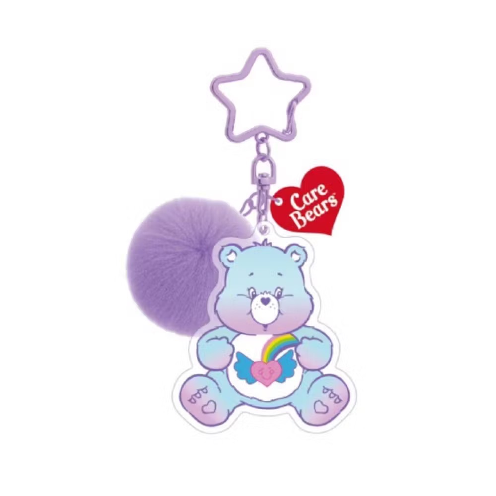 現貨💕Care Bears 毛球造型悠遊卡 彩虹熊愛心熊 Share Bear 生日熊 可愛掛飾 悠遊卡 交通卡-規格圖3