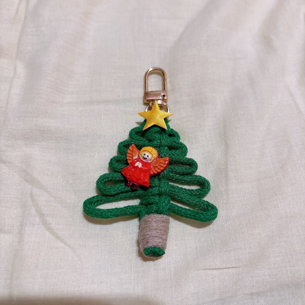 PEI手作商品 聖誕樹🎄鑰匙圈 聖誕節交換禮物 可客製-細節圖2