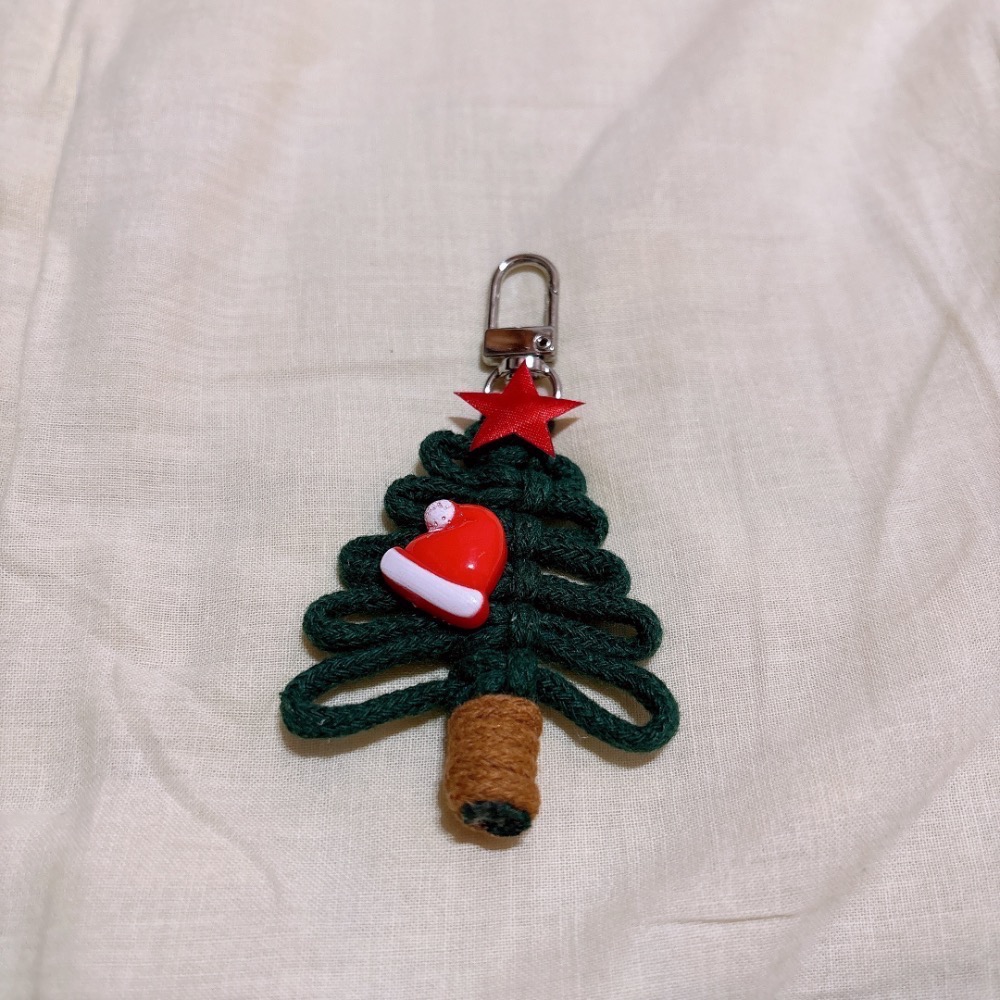 PEI手作商品 聖誕樹🎄鑰匙圈 聖誕節交換禮物 可客製-細節圖3