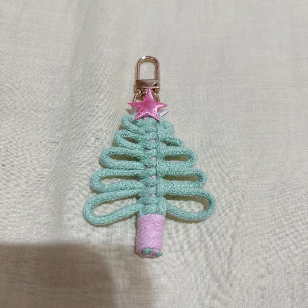 PEI手作商品 聖誕樹🎄鑰匙圈 聖誕節交換禮物 可客製-細節圖4
