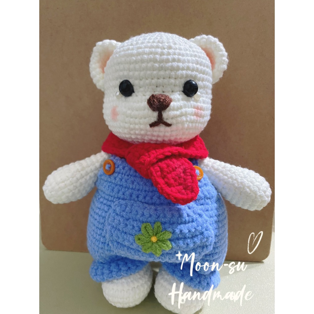 ❣️Moon-su handmade ❣️可愛暖暖熊寶寶玩偶 實物拍攝 現貨 快速出貨🚚-細節圖2