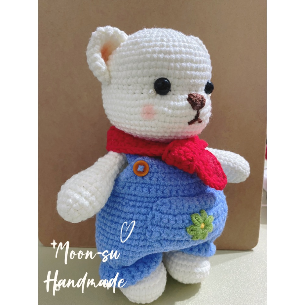❣️Moon-su handmade ❣️可愛暖暖熊寶寶玩偶 實物拍攝 現貨 快速出貨🚚-細節圖3