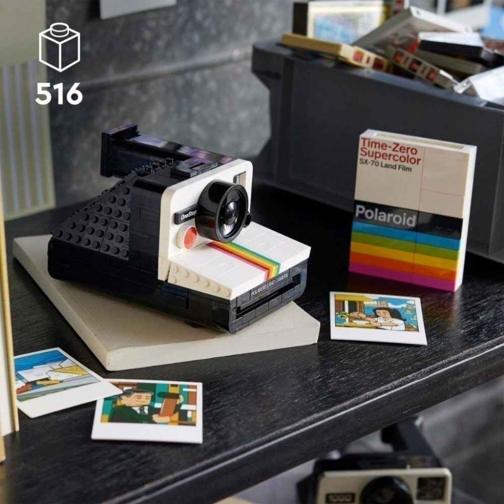 [木木磚家]LEGO 21345 IDEAS #53 PolaroidOneStep SX-70 相機 拍立得-細節圖4