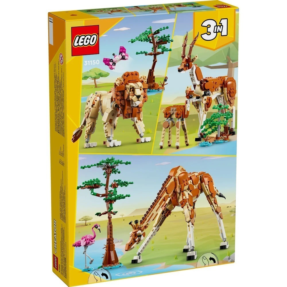 [木木磚家] LEGO 31150 野生動物園動物(DIY積木 三種組裝方式)-細節圖2