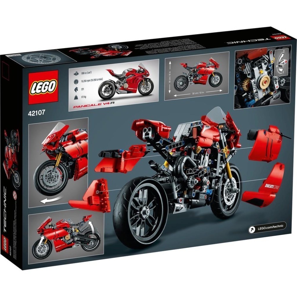 [木木磚家] LEGO 42107 杜卡迪 Ducati Panigale V4 R42107w-細節圖2