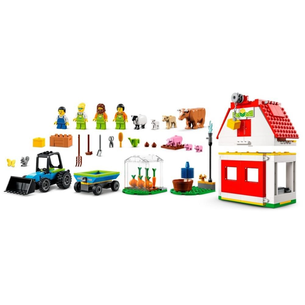 [木木磚家] LEGO 60346 穀倉和農場動物-細節圖9