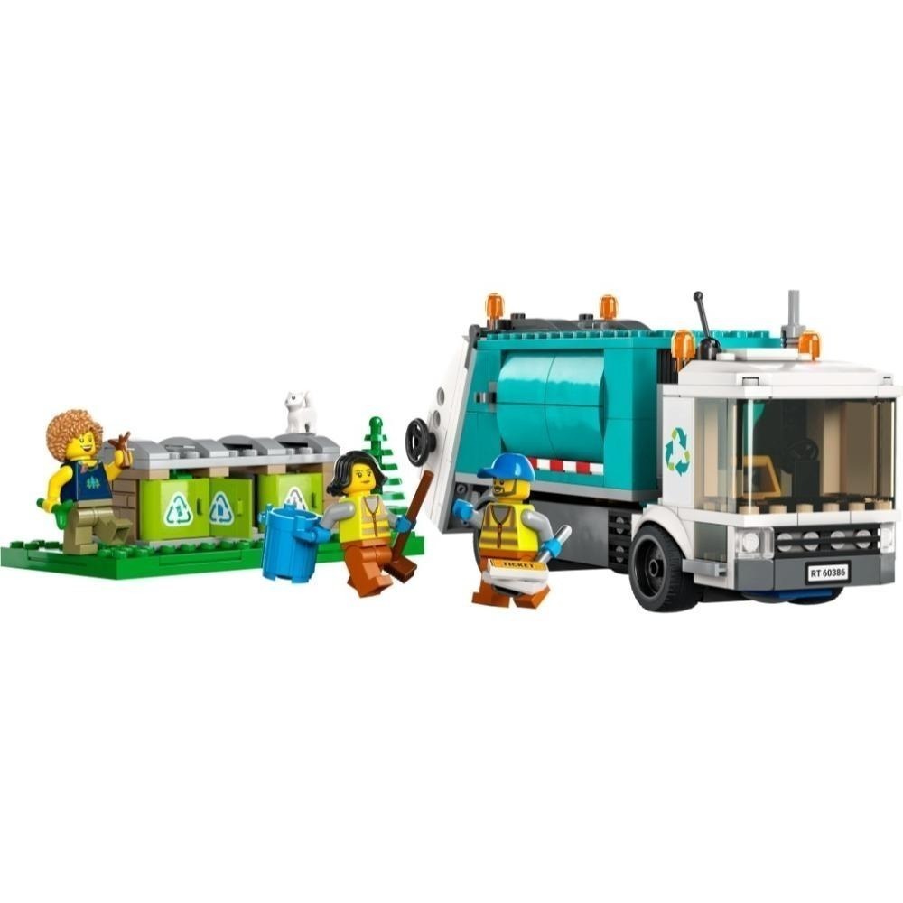 [木木磚家] LEGO 60386 資源回收車-細節圖4