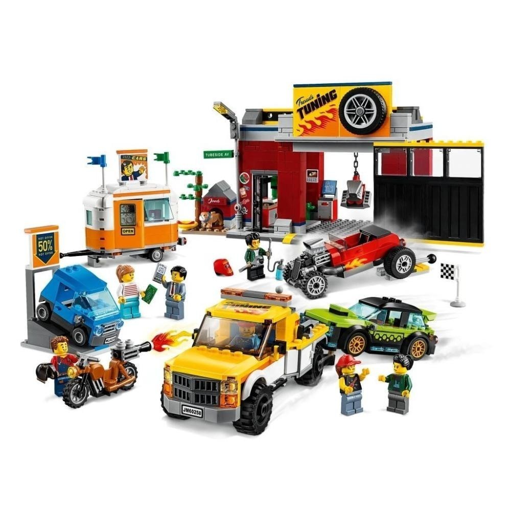 [木木磚家]  現貨 LEGO 60258 賽車改裝廠 城市系列-細節圖3