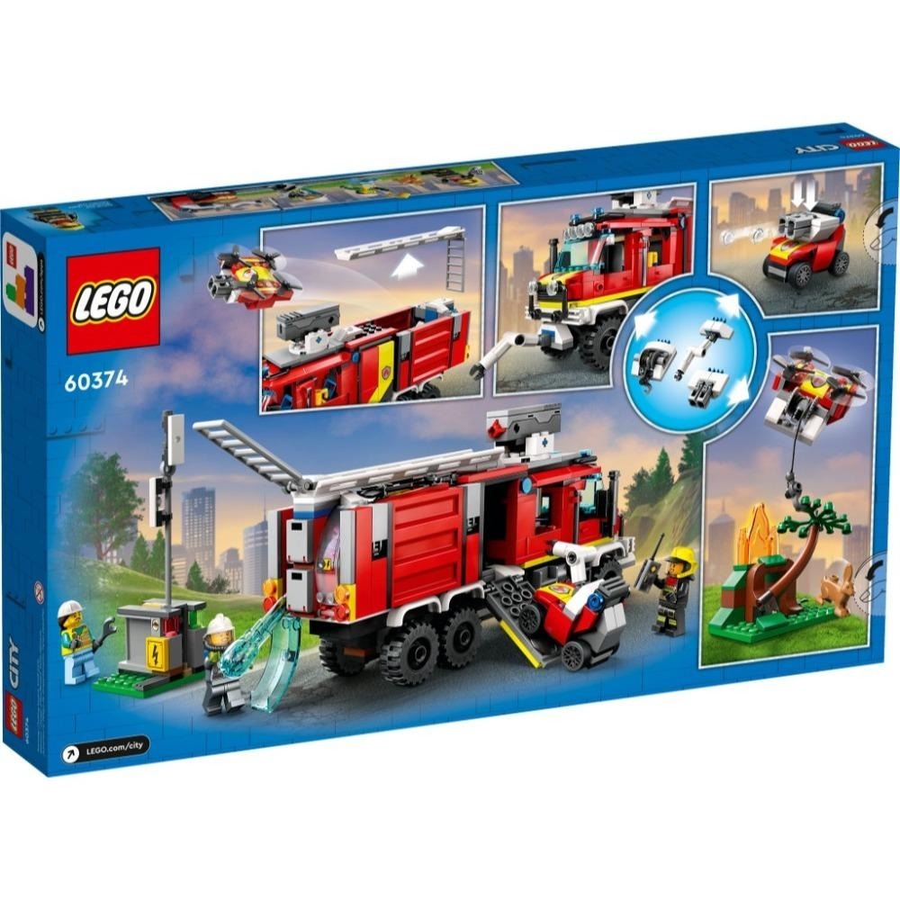 [木木磚家] LEGO 60374 消防指揮車-細節圖2