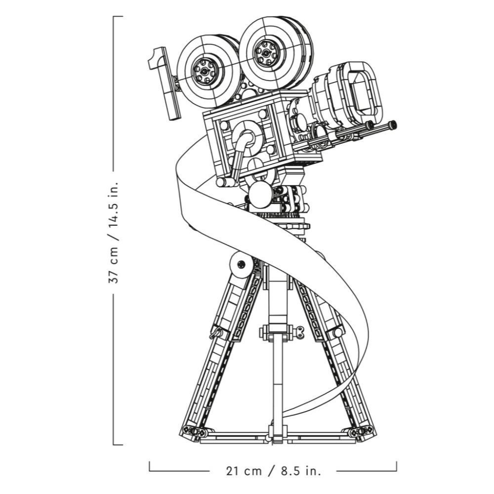 [木木磚家] LEGO 43230 華特迪士尼：復古式電影攝影機-細節圖4