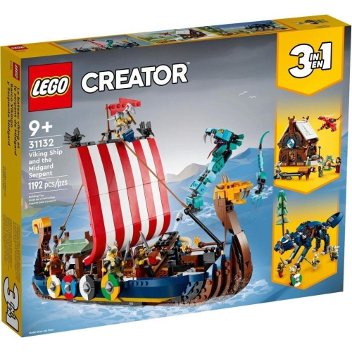 [木木磚家] LEGO 31132 維京海盜船和塵世巨蟒