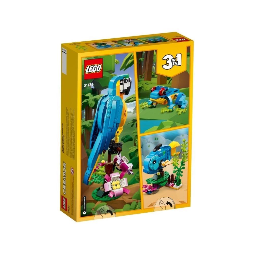 [木木磚家] LEGO 31136 異國鸚鵡-細節圖2