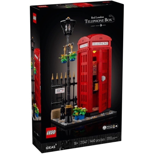[木木磚家] LEGO 現貨 樂高 21347 倫敦紅色電話亭