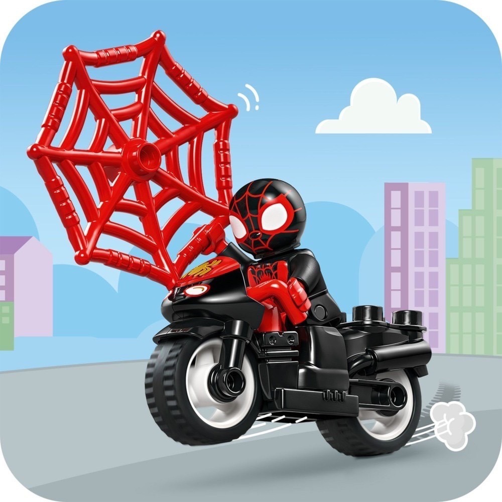 [木木磚家] 現貨不用等 樂高 LEGO 10424 Duplo系列 蜘蛛人的摩托車之旅-細節圖3