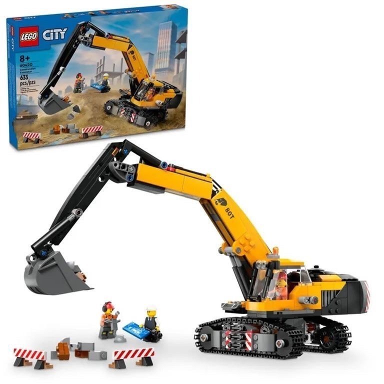 [木木磚家] 現貨不用等  LEGO 60420 樂高 城市系列 city 工程挖掘機-細節圖3