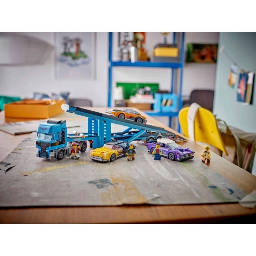 [木木磚家] LEGO 60408汽車運輸車和跑車-細節圖3