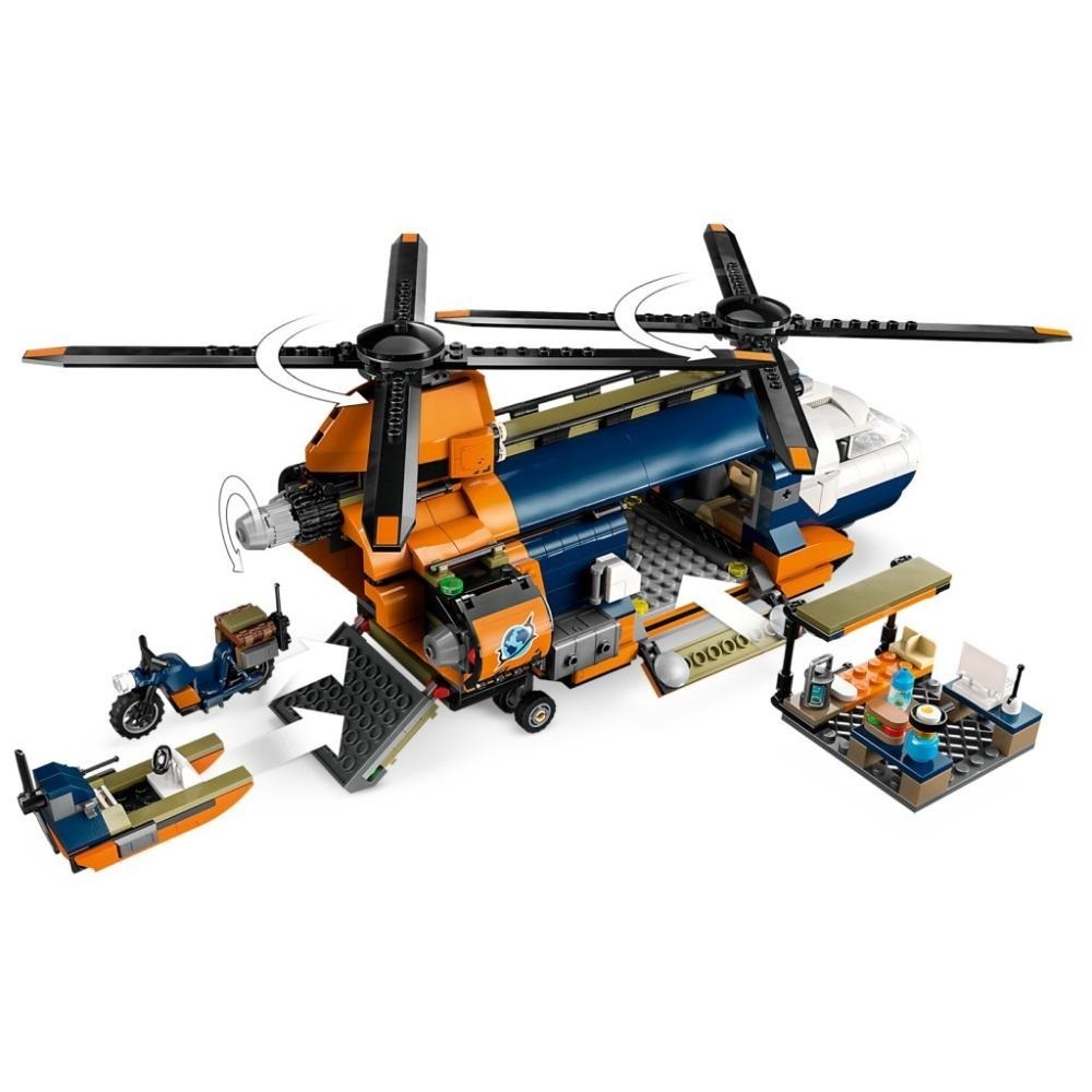 [木木磚家] LEGO 60437 基地營的叢林探險家直升機-細節圖7