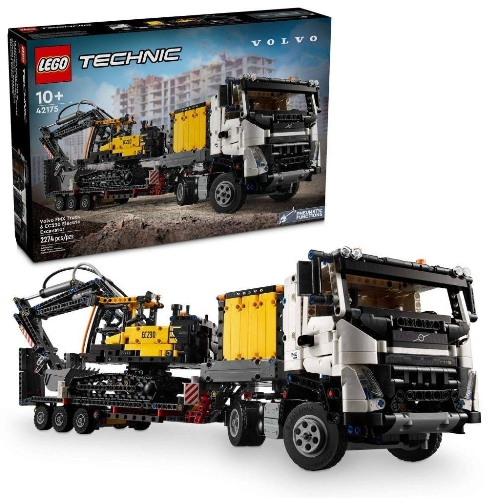 [木木磚家] LEGO 42175 Volvo FMX 卡車和 EC230 電動挖掘機-細節圖8