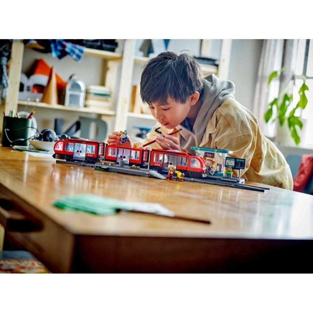 [木木磚家] LEGO 60423 市區路面電車和車站-細節圖4