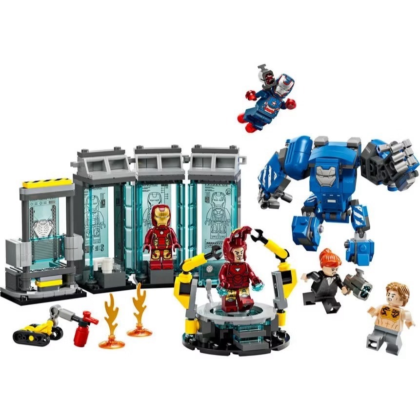 [木木磚家] 現貨不用等~LEGO76315 鋼鐵人的實驗室: 鋼鐵裝展示區-細節圖2