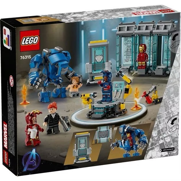 [木木磚家] 現貨不用等~LEGO76315 鋼鐵人的實驗室: 鋼鐵裝展示區-細節圖3