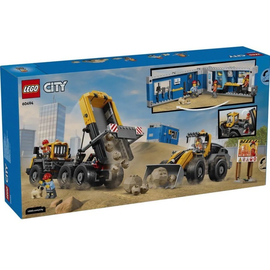 《木木磚家》新品★~ LEGO 60494 傾卸式卡車與前端裝載機-細節圖4