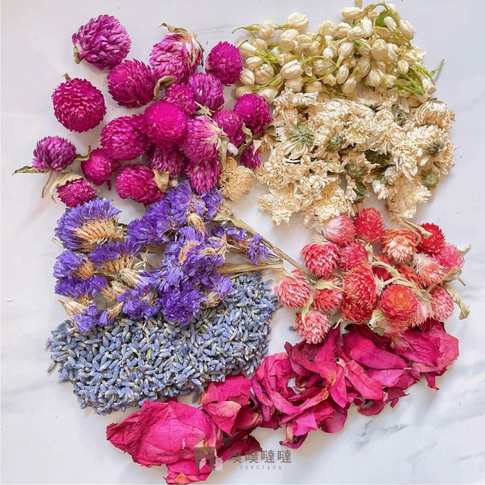 [噗噠]花草墊料 🌹桃紫色系🌹 食用級 花草墊材 花卉 科養 倉鼠 造景 豐容 自然香氣 除臭 四季皆宜-細節圖2