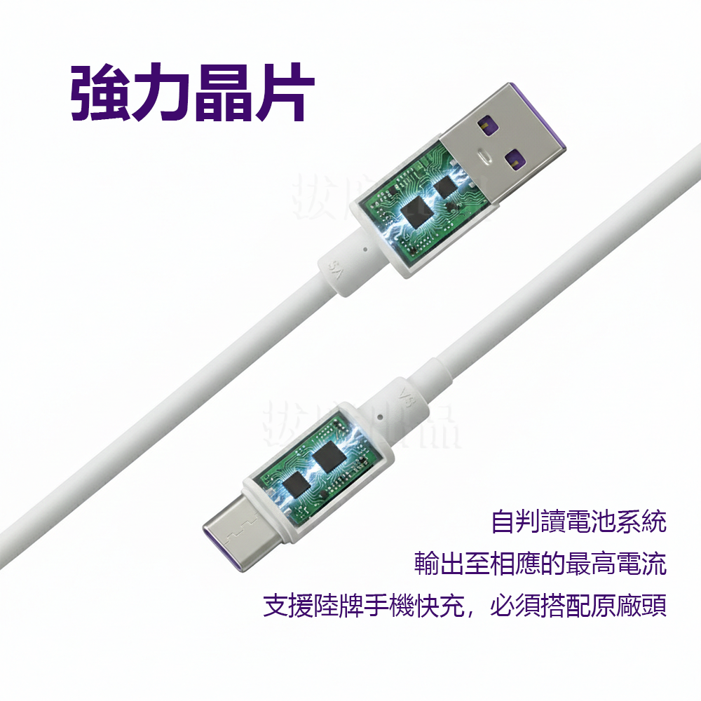 [現貨][台灣出貨]充電線 5A 快充線 傳輸線 TypeC 快充 舊安卓 手機充電線 閃充線 三星 小米 VIVO-細節圖2