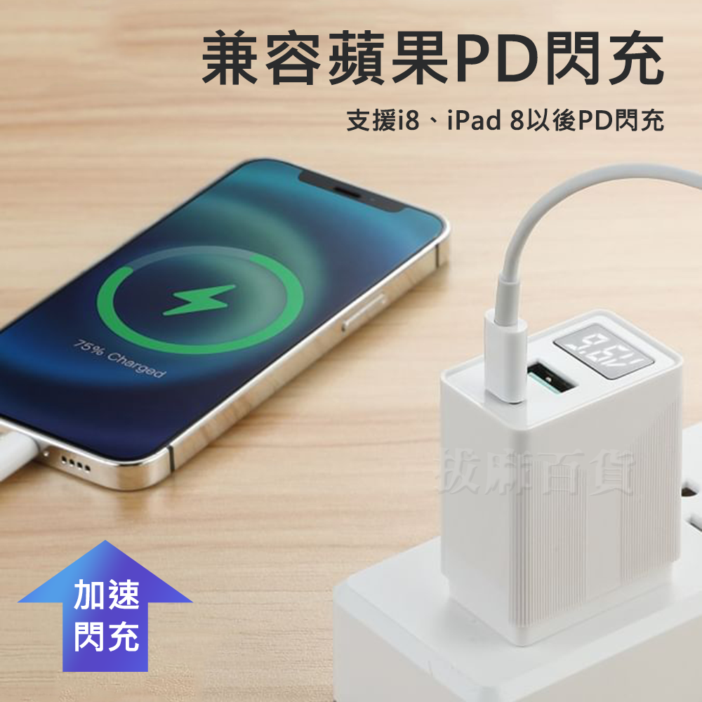 [現貨][台灣出貨]充電頭 快充頭 閃充頭 Hang 速度顯示 PD QC 20W 閃充 快充 TypeC 廣泛兼容-細節圖6