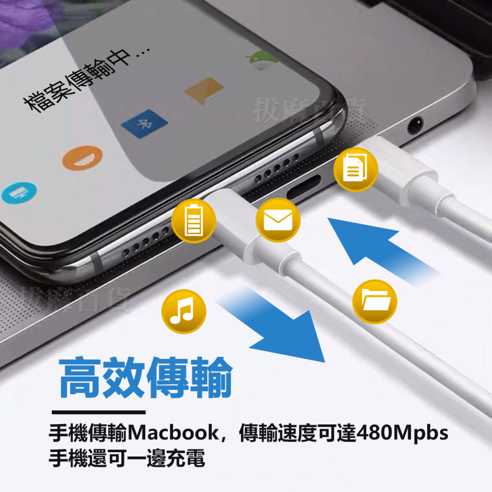 [現貨][台灣出貨]充電線 PD 快充線 60W TypeC 充電 快充短線 傳輸線 閃充線 快充 平板 i15充電線-細節圖7