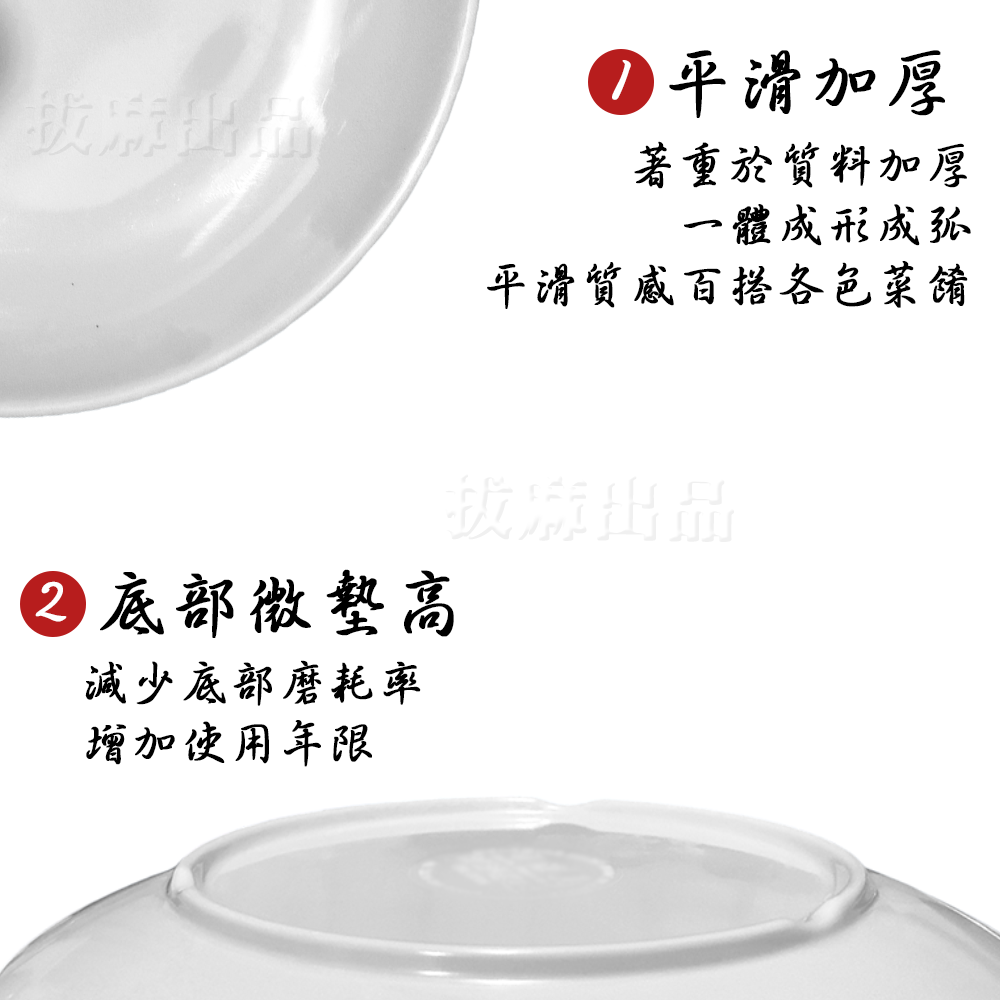 [現貨][台灣出貨]美耐皿 盤子 白色盤子 餐盤 中式 西式 圓盤 點心盤 甜點盤 水果盤 漢堡盤 開店 家用 餐具-細節圖6