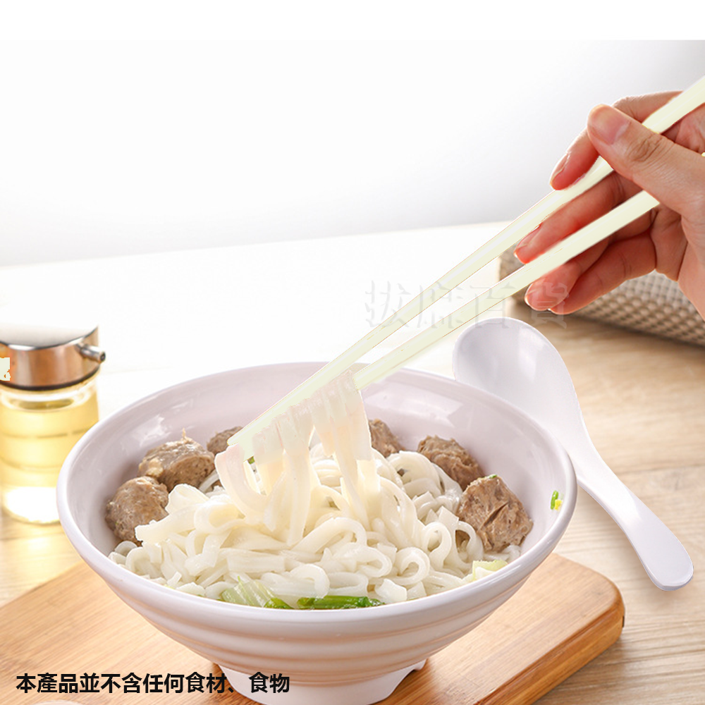 [現貨][台灣出貨]美耐皿 湯匙 匙 勺 筷 湯勺 筷子 灰白 白色 象牙白 餐具 塑膠湯匙 仿瓷  吃飯用具-細節圖7